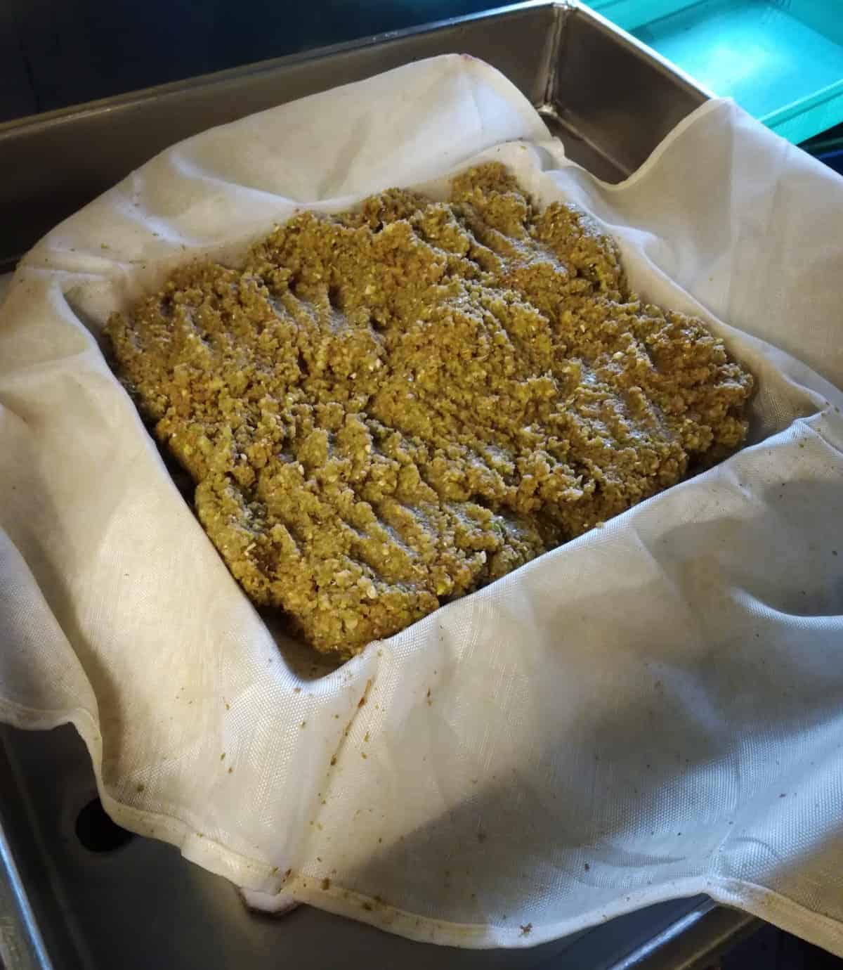 Omenamassaa murskauksen jälkeen