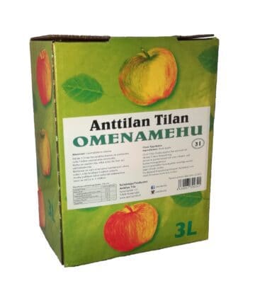 Omenamehu 3l x 5 kpl = 15 litraa! Laatikkotarjous!